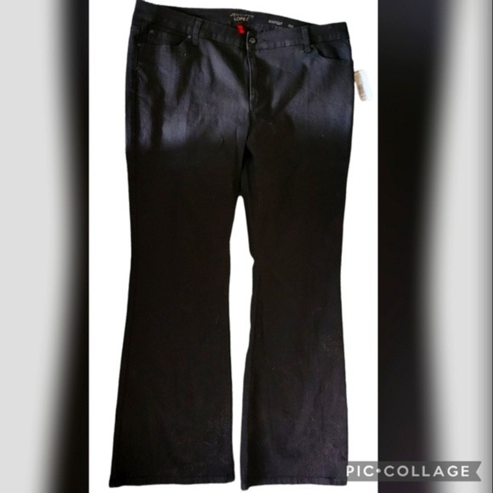JENNIFER LOPEZ Womens Black Bootcut Jeans- Plus Size 20w BRAND NEW W/ TAGS!